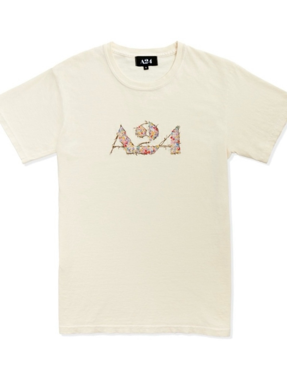 A24 MIDSOMMAR May Queen Embroidered Logo Tee Shirt